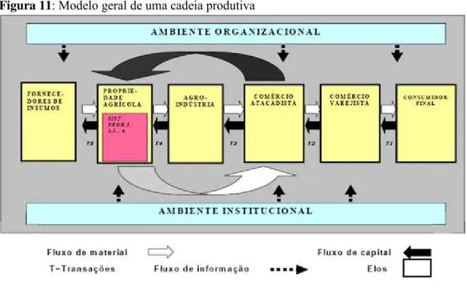 Figura 11: Modelo geral de uma cadeia produtiva 