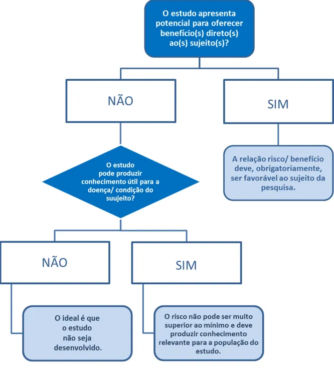 Figura 1 – Avaliação da eticidade de estudos envolvendo crianças e adolescentes (modificado de  Vitiello, 2002)