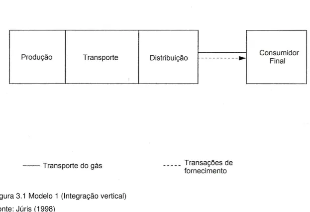 Figura 3.1 Modelo 1 (Integração vertical)  Fonte: Júris (1998) 