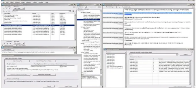 Figura 8  –  Software HyperRESEARCH (HYPERRESEARCH, 2011). 