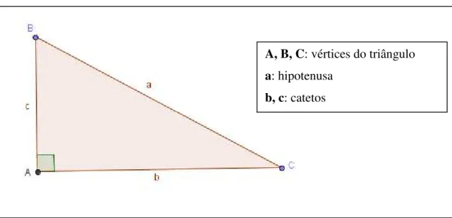 Figura 7 - Elementos de um triângulo retângulo. 