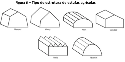 Figura 6  – Tipo de estrutura de estufas agrícolas 