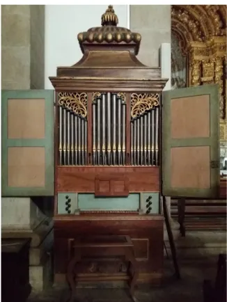 Figura 5 – Caixa do órgão antes da intervenção de conservação e restauro. 