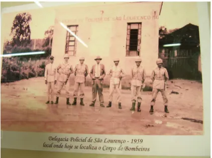 Foto 16: Antiga delegacia policial – 1959  Fonte: Acervo da Secretaria de Cultura de São Lourenço 