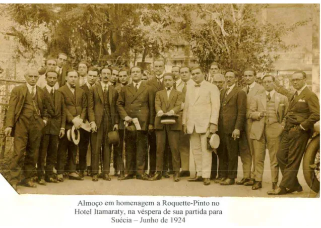 Foto dos Pioneiros da Rádio Sociedade, junho, 1924. 