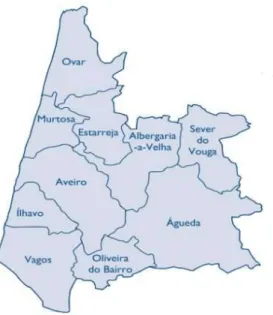 Figura 3.6 – Área geográfica e de atuação dos Municípios constituintes da AdRA 