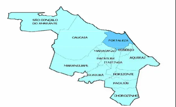 Figura 4 – Região Metropolitana de Fortaleza 