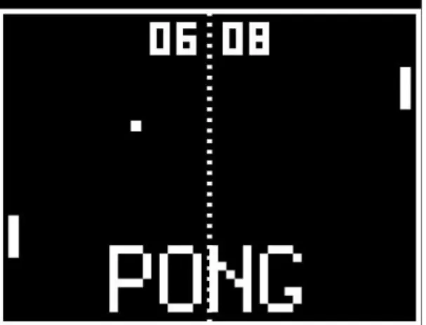 Figura 4 -  Screnshot de Pong (Atari Inc., 1972).