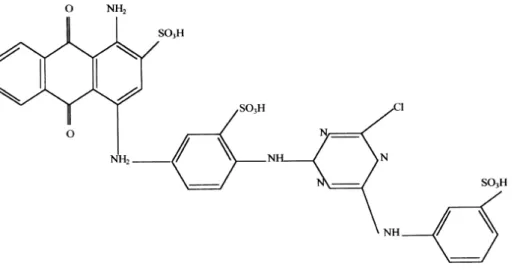 Figura 2  – Estrutura química do corant eLevafix Brilliant Red E-4BA (Dystar). 