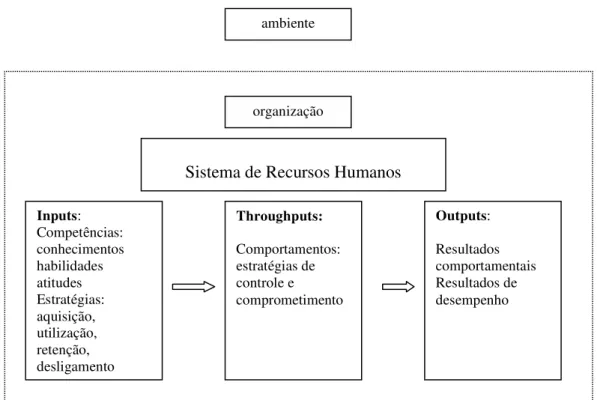 Figura 1 - Um modelo sistêmico do sistema de RH 