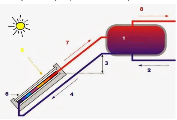 Figura 10- Principio de funcionamento de circulação natural 