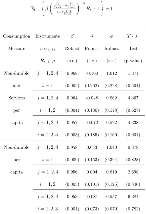 Table 5 Instrumental Variable Estimation of Equation (29)