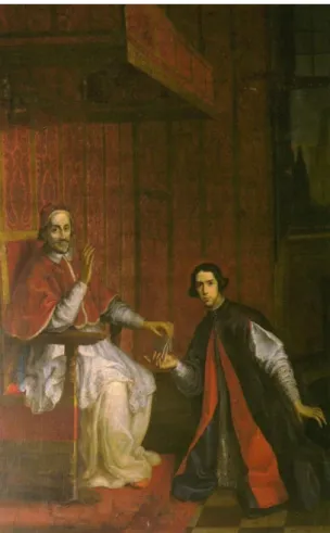 Fig.  2:  Félix  da  Costa  Meesen  (attribuito),  Papa  Innocenzo  XI  e  Don  Luís  de  Sousa,  1682-1683  ca.,  olio su tela, Collezione privata 