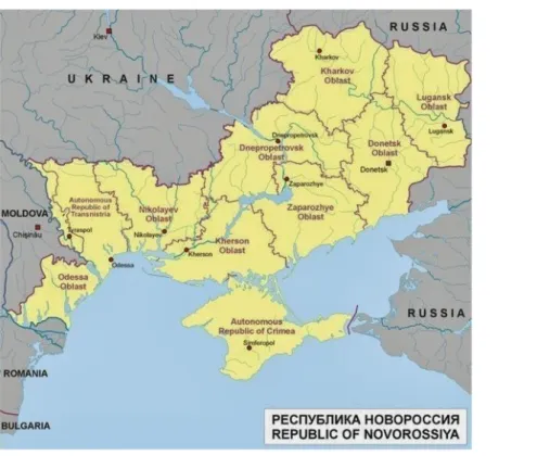 Figura 4 - República da Nova Rússia  Fonte: (Goble, 2014) 