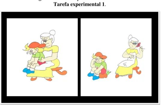 Figura 14 - Ilustração da tela do Tobii –   Tarefa experimental 1. 