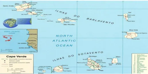 Figura 2- Mapa de Cabo Verde