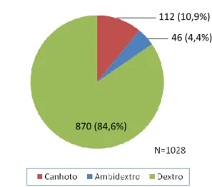 Gráfico 1 – Distribuição da amostra por escalões etários: 