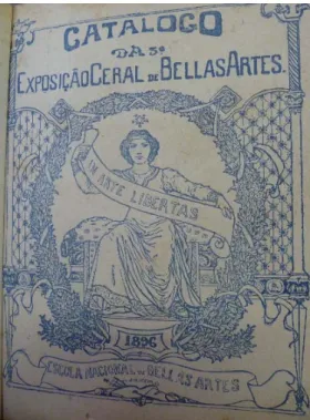Figura 12: Capa do Catálogo da Exposição Geral de Bellas-Artes, 1896.  