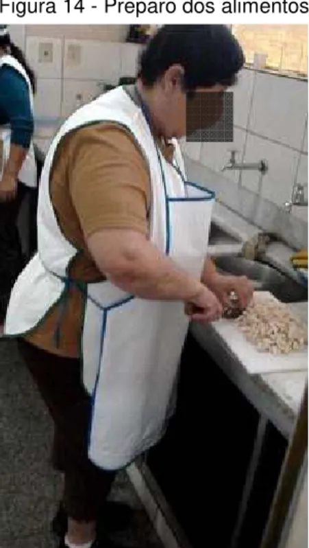 Figura 14 - Preparo dos alimentos 