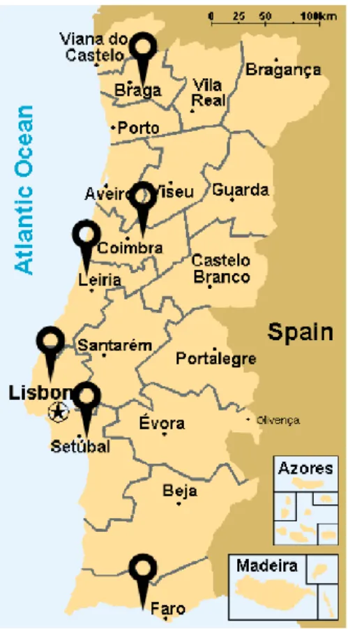 Figura 3: Mapa de Portugal 