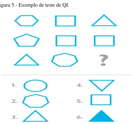 Figura 5 - Exemplo de teste de QI. 
