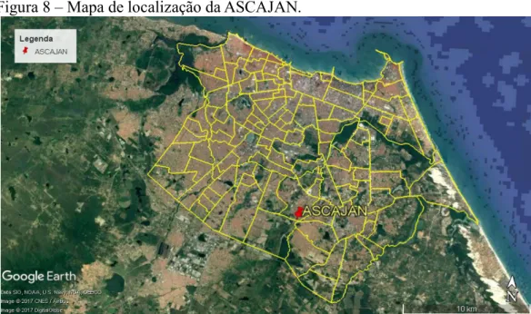 Figura 8 – Mapa de localização da ASCAJAN. 