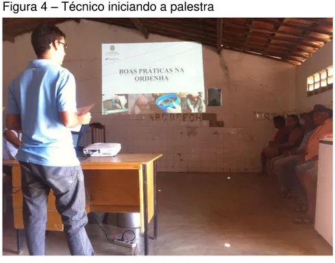 Figura 4  –  Técnico iniciando a palestra 