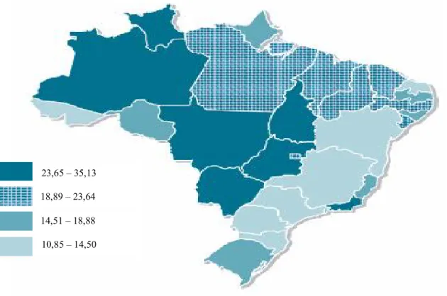 TABELA 5- Estimativas para o ano de 2012 do número de casos novos por câncer, segundo  sexo e localização primária - Região Nordeste