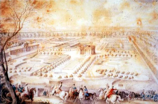 Figura 9: Imagen del Jardín Inglés de Petit Trianon, 1786.  