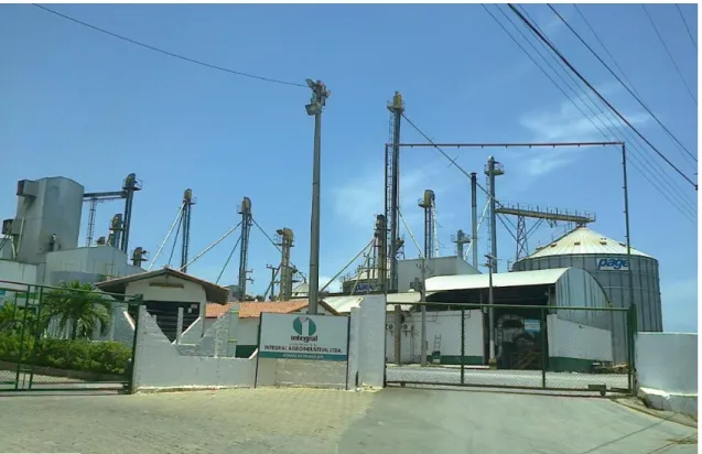 Figura 1 - Vista externa geral da fábrica  Integral Agroindustrial Ltda, Unidade Industrial de  Fortaleza-CE