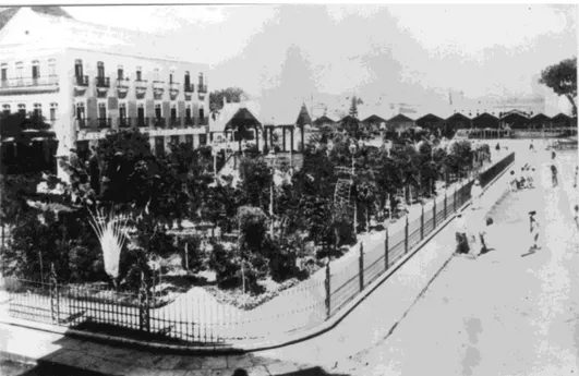 Figure 5: Jardim da Praça do Espírito Santo or Jardim da Praça D. Pedro II, currently Praça  Dezessete, in Recife