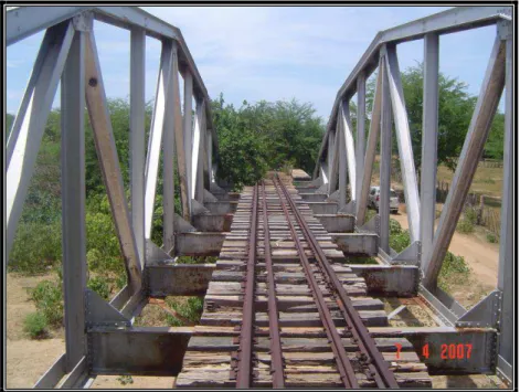 Ilustração  5:  Ponte  ferroviária  sobre  o  Rio  Mulungu,  Zona  Rural  do  Município de Lajes/RN