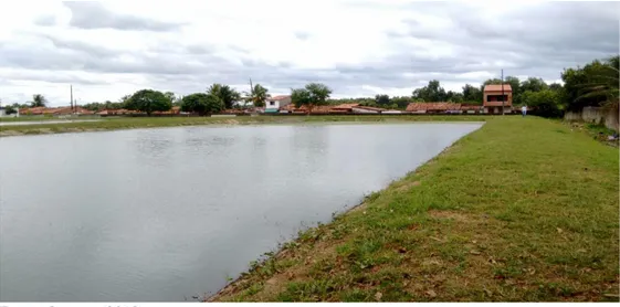 Figura 3.10 - Lagoa de estabilização ETE 3. Região Metropolitana de Fortaleza, Ceará 2017 