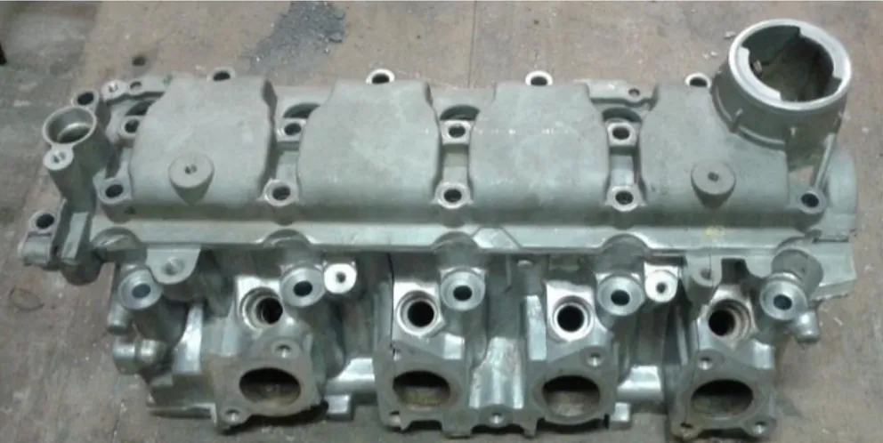 Figura 3.1  –  Imagem de um cabeçote de motor, uma das principais aplicações  da liga de alumínio 319