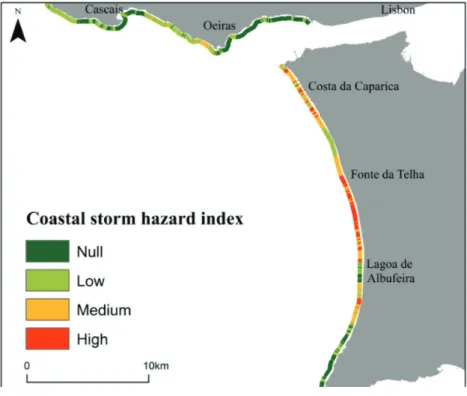 Figure 6: Coastal storm hazard index.