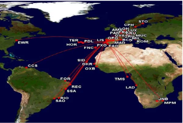 Figure 17 TAP Network in 2001 