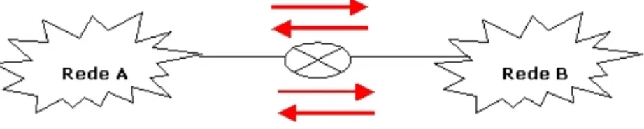Figura 2.6: Conexão de redes com roteador e sem firewalls b) Segunda Geração - Incorporação de NAT (Network Address Translation)