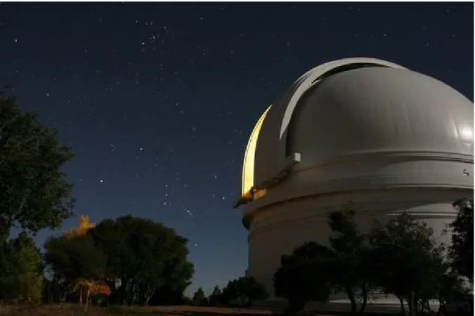 Figura 1.1: A imagem acima mostra a cúpula de um dos telescópios do observatório Mount Wilson nos dias atuais.