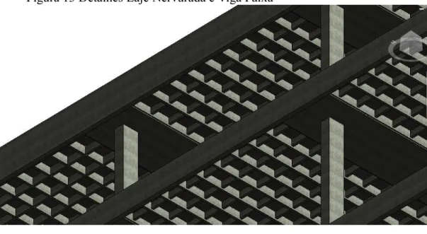 Figura 13 Detalhes Laje Nervurada e Viga Faixa 