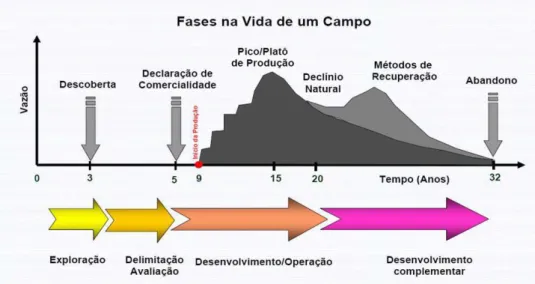 Figura 3: Fases na vida de um campo 