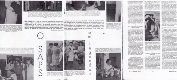 Figura 5 – Celina de Moraes Passos em reportagem do Boletim do SAPS, em 1945. 