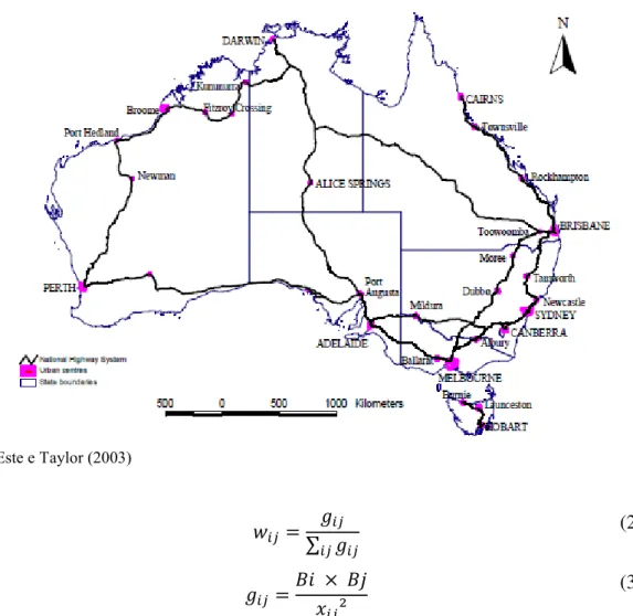 Figura 4 - Sistema viário australiano 