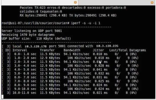 Figura 3.5- Ilustração do Iperf em modo servidor. 