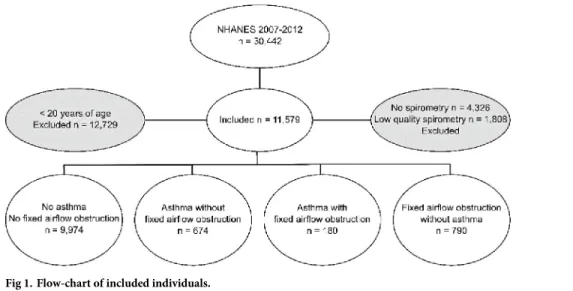Fig 1. Flow-chart of included individuals.
