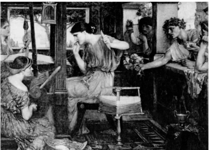 Fig. 1 – Penélope e os Pretendentes