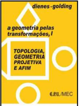 Fig. 11: Capa do livro A geometria das transformações I: Topologia, Geometria projetiva e afim
