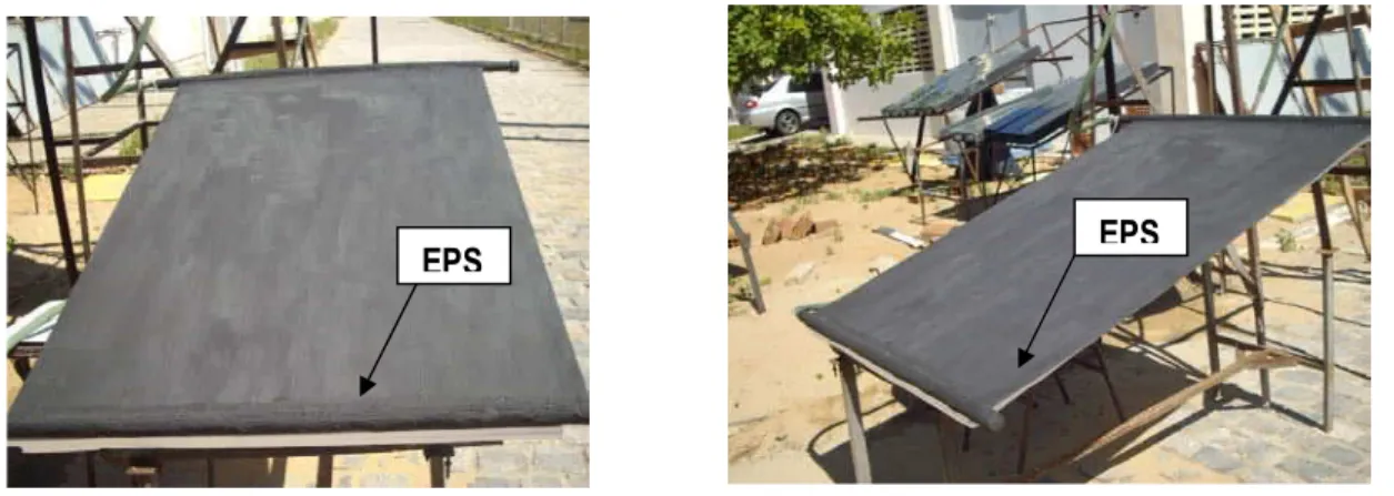 FIGURA 19. Coletor solar com isolamento de EPS.