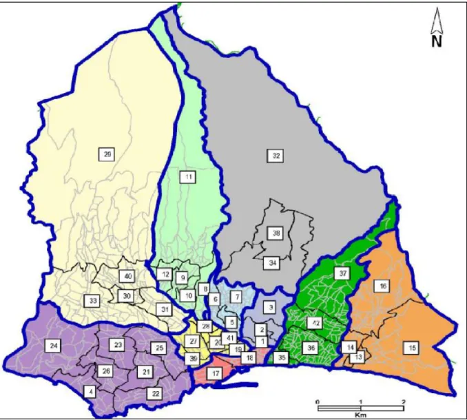Figure 3.2 – Funchal zone distribuition. 