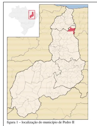 figura 1 – localização do município de Pedro II 