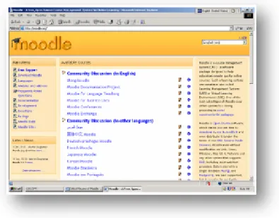Figura 3.2: Screenshot do sistema Moodle 